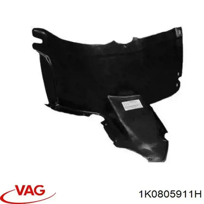 Compre 1K0805911H VAG Guarda-barras esquerdo do pára-lama dianteiro