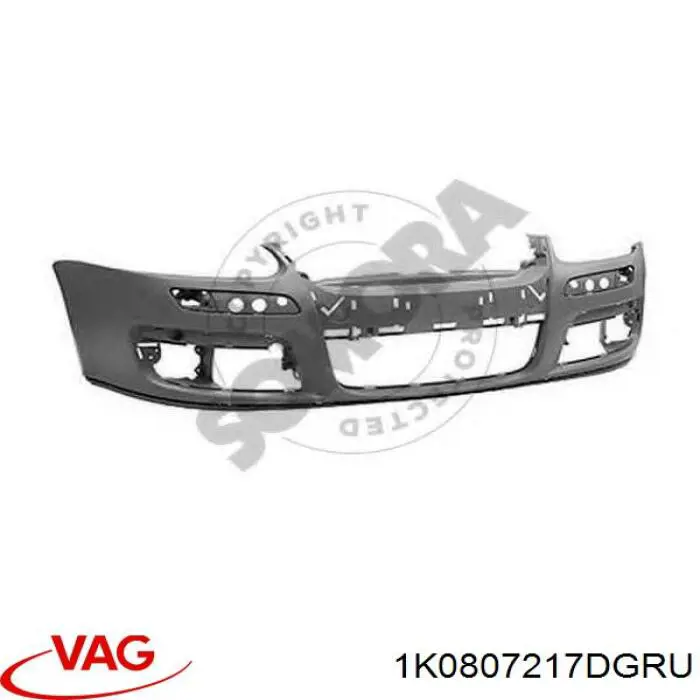 Compre 1K0807217DGRU VAG Pára-choque dianteiro