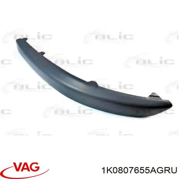 Moldura esquerda do pára-choque dianteiro VAG 1K0807655AGRU preço, a partir de 21,54 USD