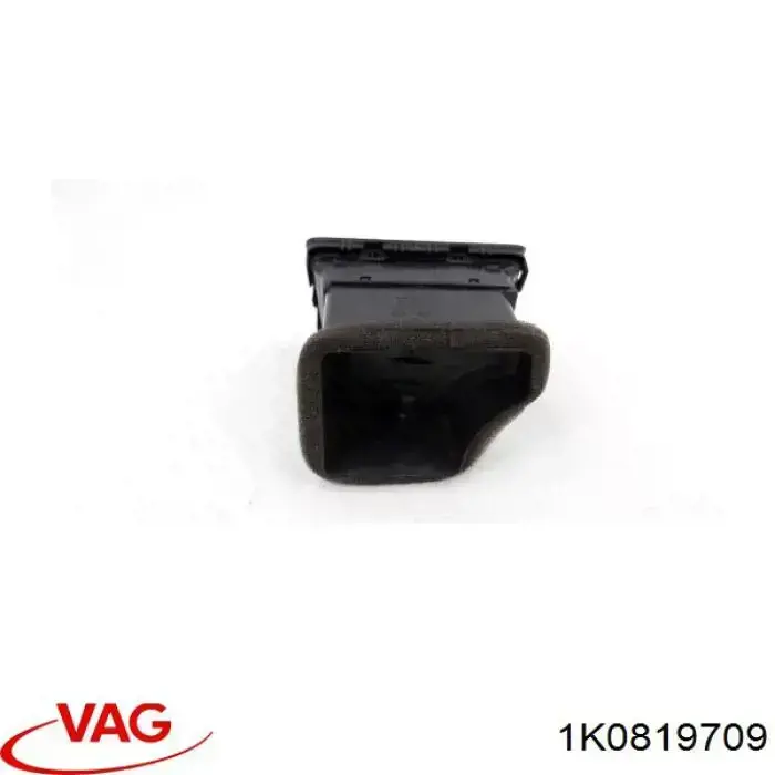 1K0819709 VAG Grelha esquerda de ventilação de salão no "painel de instrumentos"