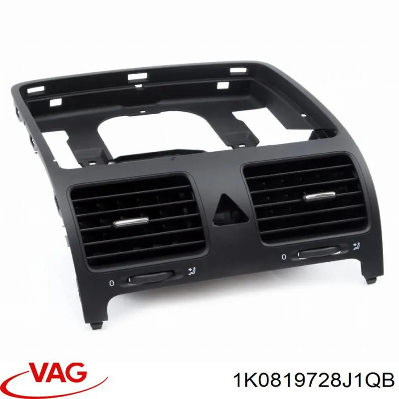 1K0819728H1QB VAG Grelha de ventilação de salão no "painel de instrumentos"