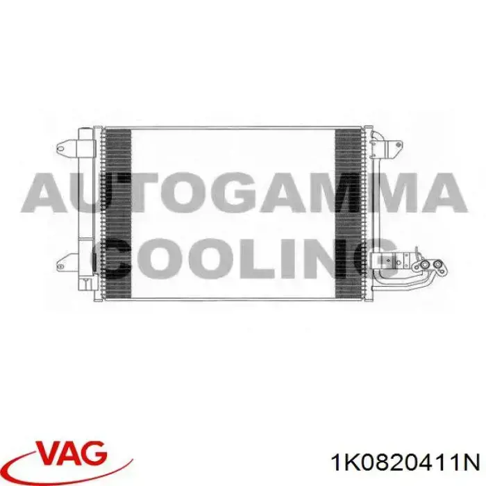 Compre 1K0820411N VAG Radiador de aparelho de ar condicionado