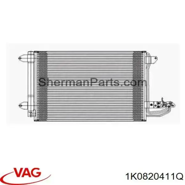 Radiador de aparelho de ar condicionado VAG 1K0820411Q preço, a partir de 54,27 USD