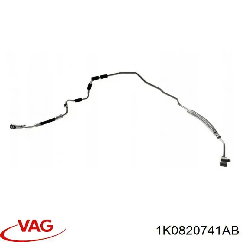 1K0820741AB VAG Mangueira de aparelho de ar condicionado, desde o radiador até o vaporizador