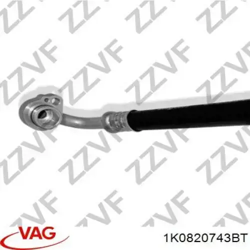 Mangueira de aparelho de ar condicionado, desde o secador até o compressor VAG 1K0820743BT preço, a partir de 90,24 USD