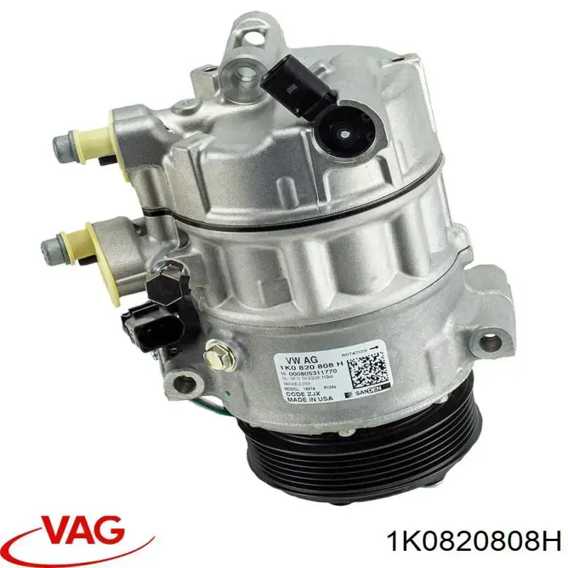 1K0820808H VAG Compressor de aparelho de ar condicionado
