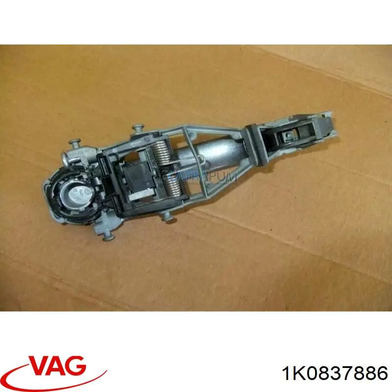 1K0837886 VAG Suporte de maçaneta externa da porta dianteira direita