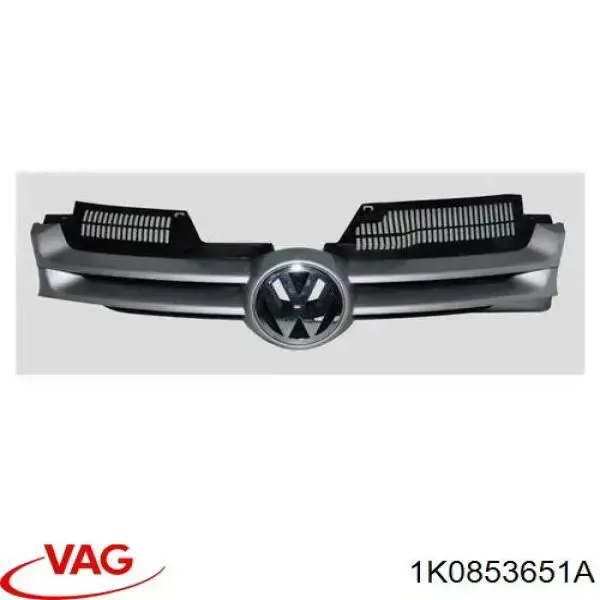 1K0853651A VAG Grelha do radiador