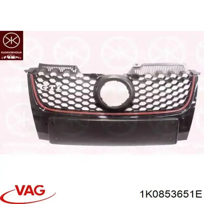 Grelha do radiador VAG 1K0853651E preço, a partir de 91,54 USD