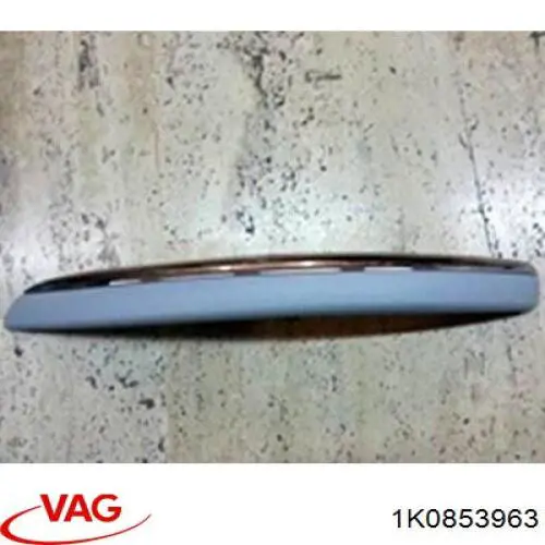 1K0853963 VAG Placa sobreposta esquerda do pára-choque dianteiro