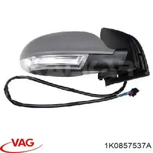 Compre 1K0857537A VAG Placa sobreposta (tampa) do espelho de retrovisão esquerdo