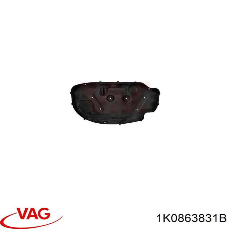 1K0863831B VAG Isolamento de ruído da capota