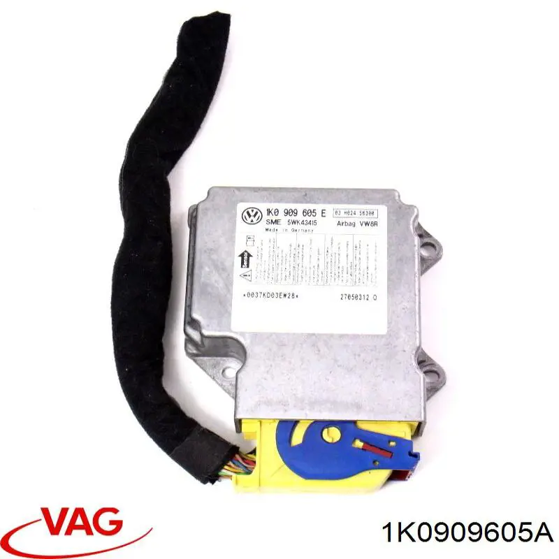 Compre 1K0909605AA001 VAG Módulo processador de controlo da bolsa de ar (Centralina eletrônica AIRBAG)