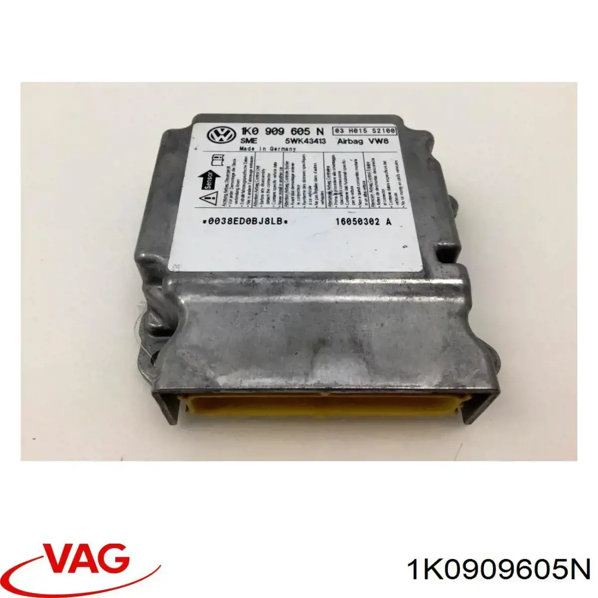 1K0909605N VAG Módulo processador de controlo da bolsa de ar (Centralina eletrônica AIRBAG)