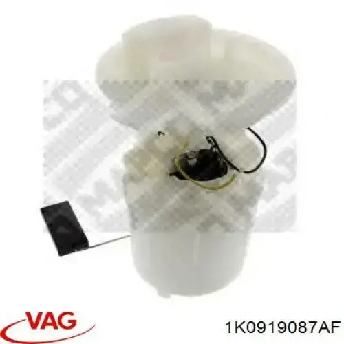 1K0919087AF VAG Módulo de bomba de combustível com sensor do nível de combustível
