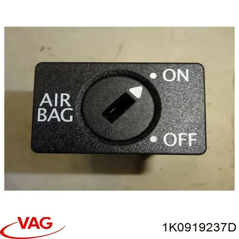 1K0919237D VAG Fecho de desligação (desativação) de cinto de segurança de passageiro