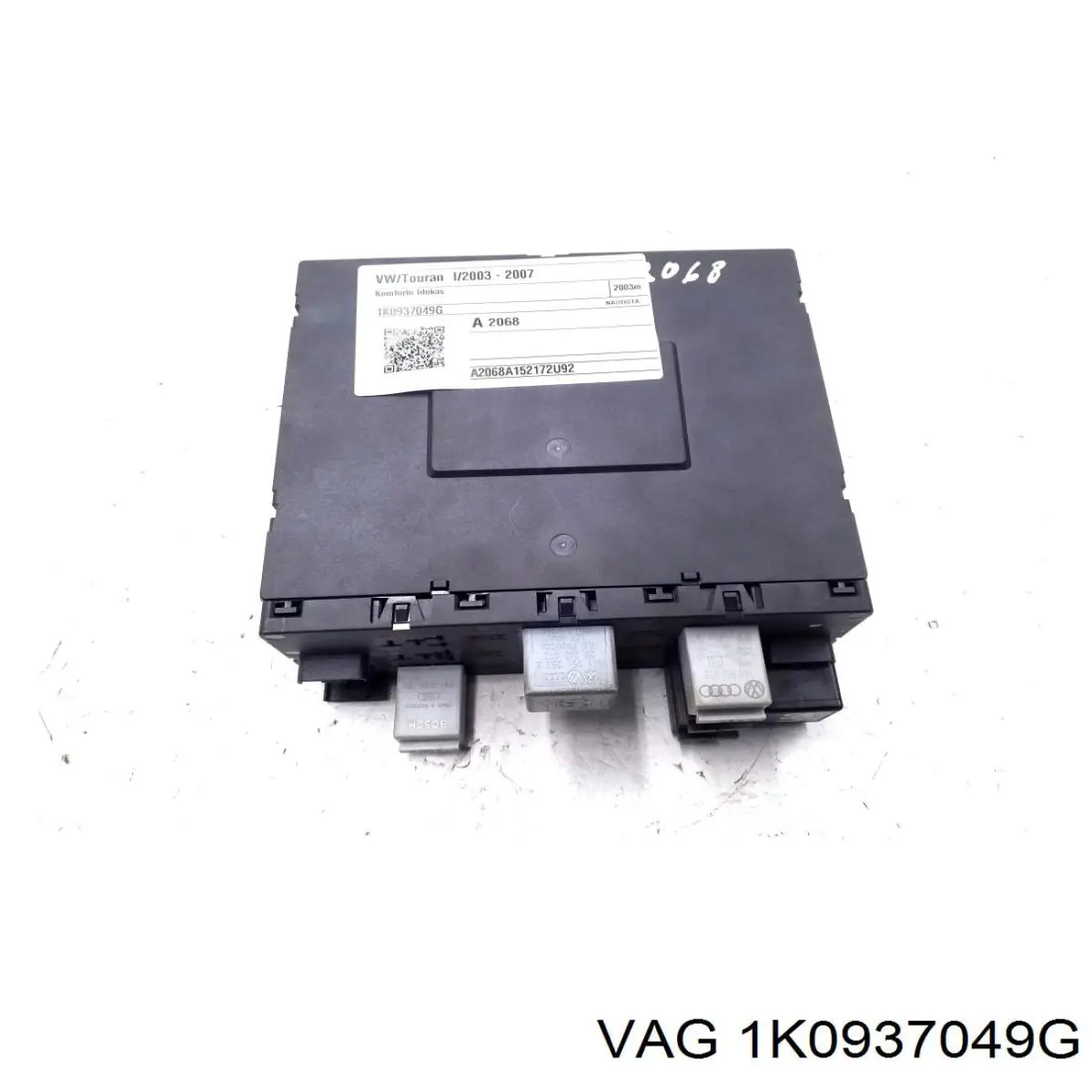 Unidade de dispositivos de segurança 1K0937049L VAG