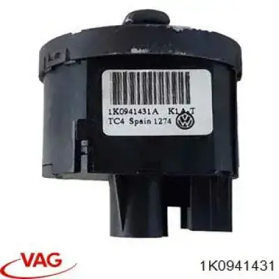1K0941431 VAG Comutador das luzes no "painel de instrumentos"