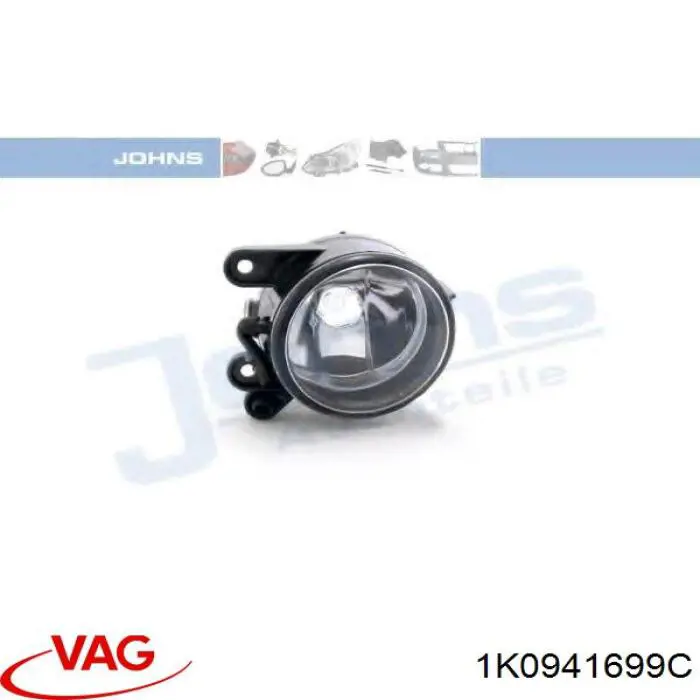 Luzes de nevoeiro esquerdas VAG 1K0941699C preço, a partir de 68,10 USD