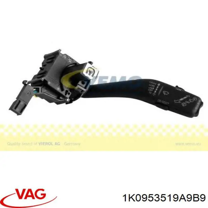 Compre 1K0953519A9B9 VAG Comutador direito instalado na coluna da direção