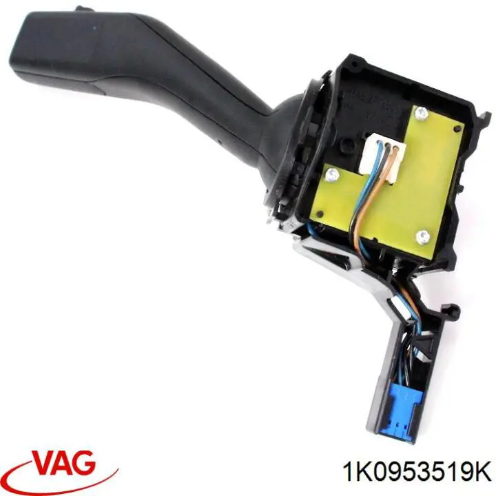 1K0953519K VAG Comutador direito instalado na coluna da direção