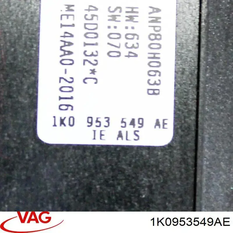 1K0953549AE VAG Unidade de controlo de cruzeiro