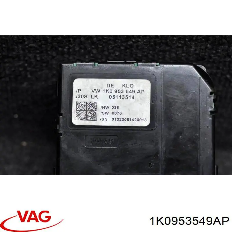 Compre 1K0953549AP VAG Módulo de direção (Centralina eletrônica) dos interruptores instalados na coluna da direção