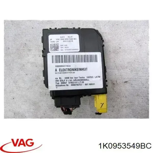 Módulo de direção (Centralina eletrônica) dos interruptores instalados na coluna da direção VAG 1K0953549BC preço, a partir de 62,79 USD