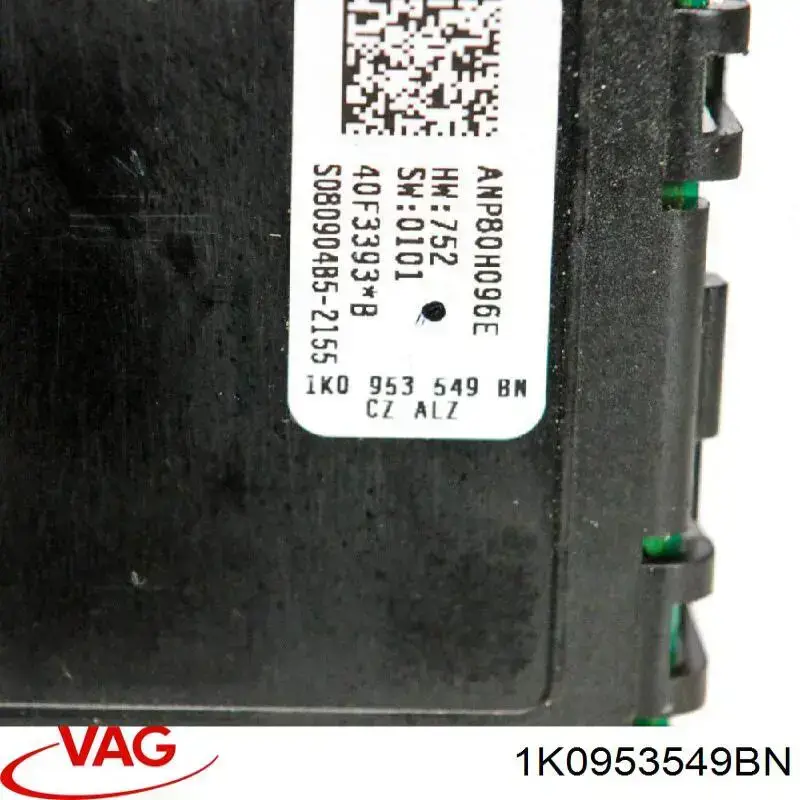 1K0953549BN VAG Módulo de direção (Centralina eletrônica) dos interruptores instalados na coluna da direção