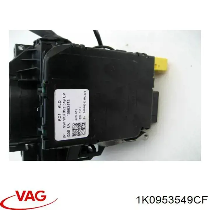 1K0953549CF VAG Módulo de direção (Centralina eletrônica) dos interruptores instalados na coluna da direção