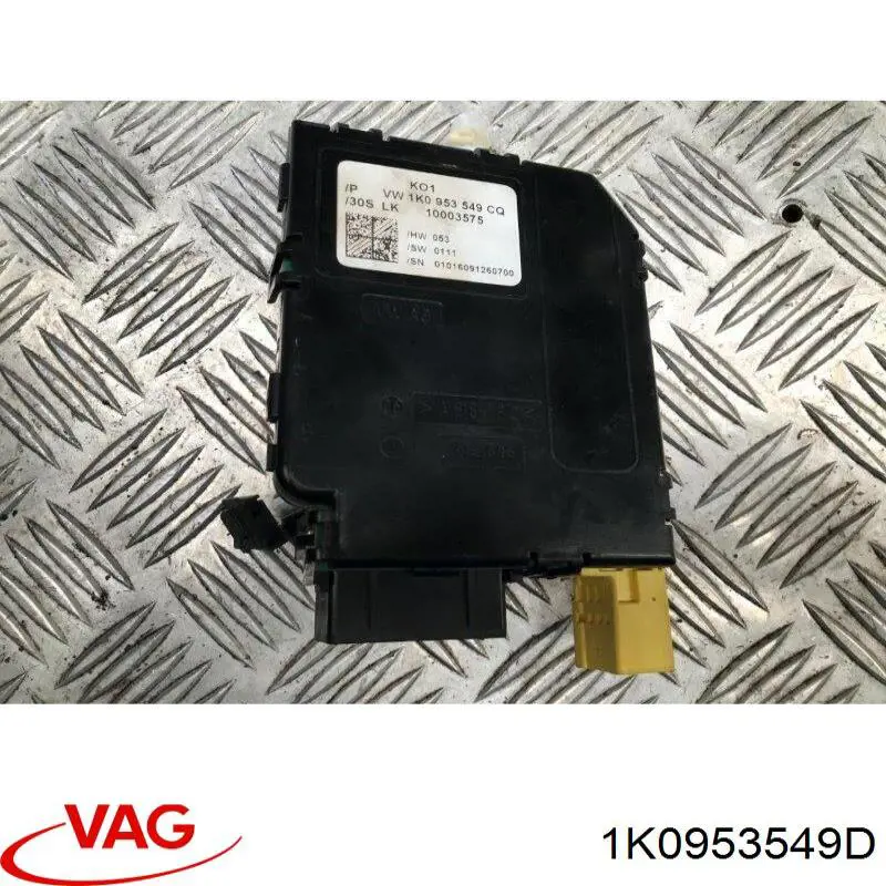 1K0953549D VAG Módulo de direção (Centralina eletrônica) dos interruptores instalados na coluna da direção