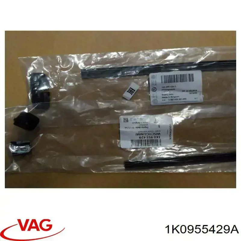 Compre 1K0955429A VAG Elástico da escova de limpador pára-brisas de condutor