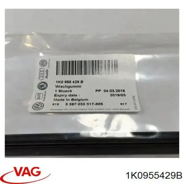 Compre 3D955072 AND Elástico da escova de limpador pára-brisas de condutor