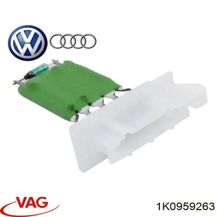 Compre 1K0959263 VAG Resistor (resistência) de ventilador de forno (de aquecedor de salão)