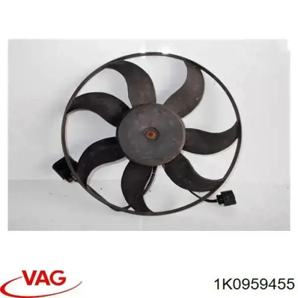 Difusor do radiador de esfriamento, montado com motor e roda de aletas 1K0959455 VAG