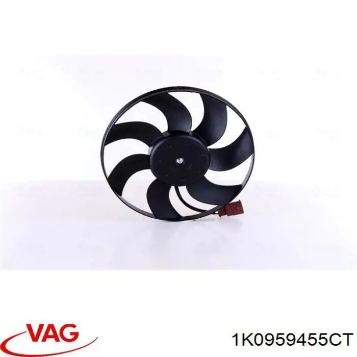 Compre 1K0959455CT VAG Ventilador elétrico de esfriamento montado (motor + roda de aletas) direito