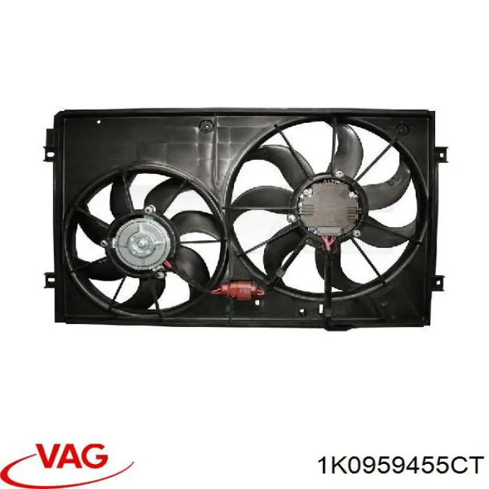 Ventilador elétrico de esfriamento montado (motor + roda de aletas) direito VAG 1K0959455CT preço, a partir de 59,80 USD