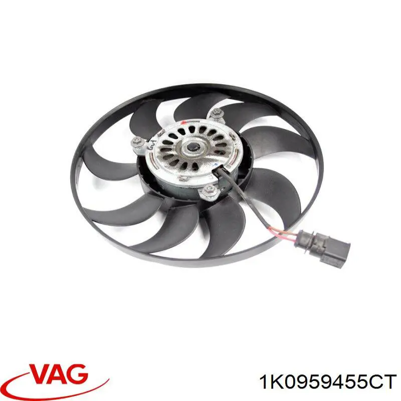 Ventilador elétrico de esfriamento montado (motor + roda de aletas) direito VAG 1K0959455CT preço, a partir de 74,78 USD