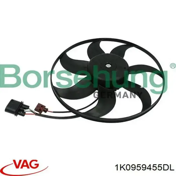 Compre 1K0959455DL VAG Ventilador elétrico de esfriamento montado (motor + roda de aletas) esquerdo