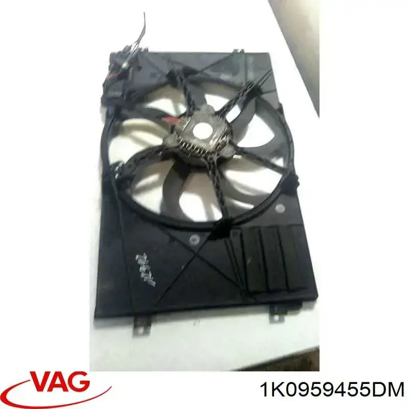 1K0959455DM VAG Ventilador elétrico de esfriamento montado (motor + roda de aletas) esquerdo