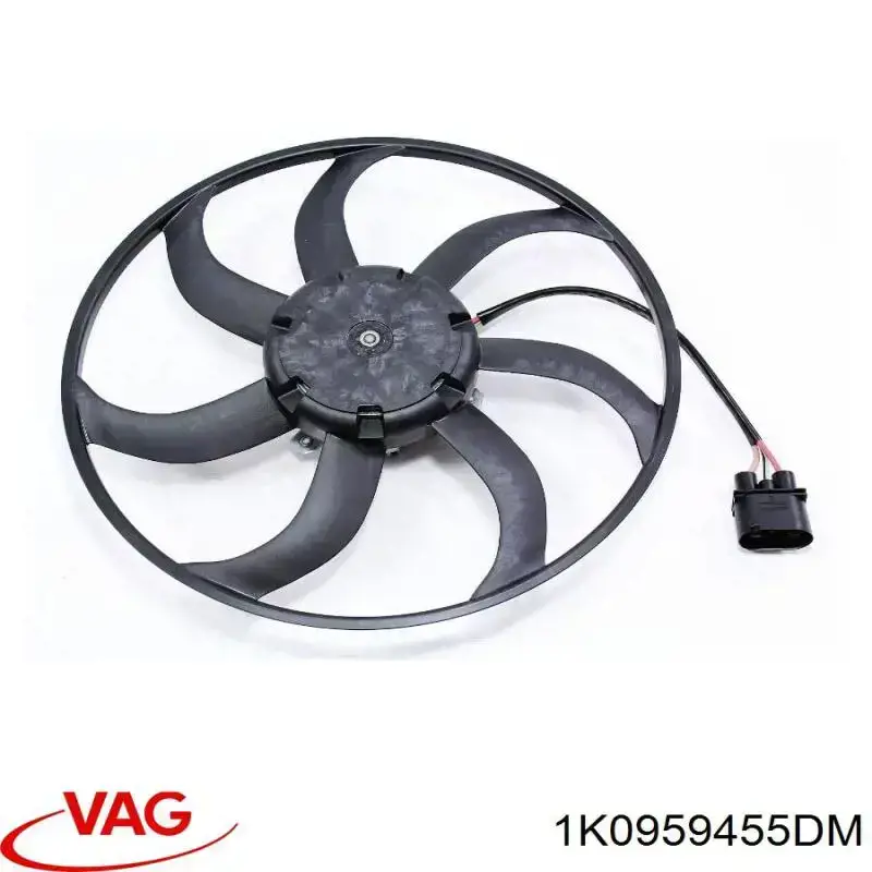 Compre 1K0959455DM VAG Ventilador elétrico de esfriamento montado (motor + roda de aletas) esquerdo