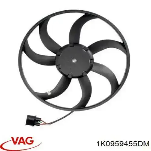 Compre 1K0959455DM VAG Ventilador elétrico de esfriamento montado (motor + roda de aletas) esquerdo