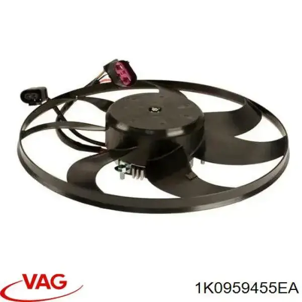 Ventilador elétrico de esfriamento montado (motor + roda de aletas) esquerdo VAG 1K0959455EA preço, a partir de 78,32 USD