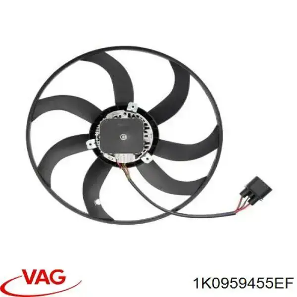 Compre 1K0959455EF VAG Ventilador elétrico de esfriamento montado (motor + roda de aletas) esquerdo