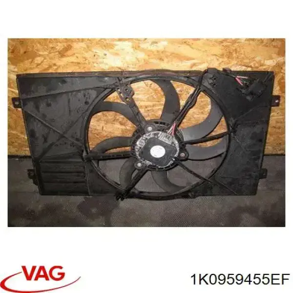 Ventilador elétrico de esfriamento montado (motor + roda de aletas) esquerdo VAG 1K0959455EF preço, a partir de 80,02 USD