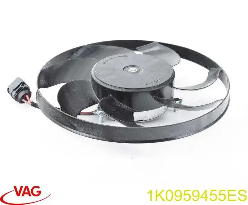 1K0959455ES VAG Ventilador elétrico de esfriamento montado (motor + roda de aletas) direito