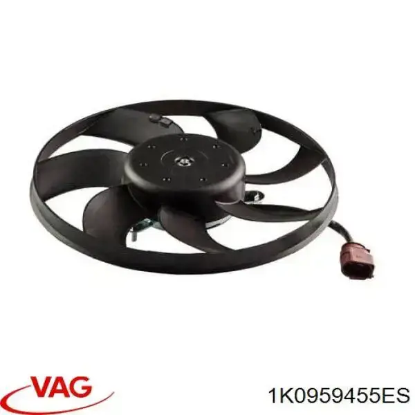 Ventilador elétrico de esfriamento montado (motor + roda de aletas) direito VAG 1K0959455ES preço, a partir de 75,70 USD