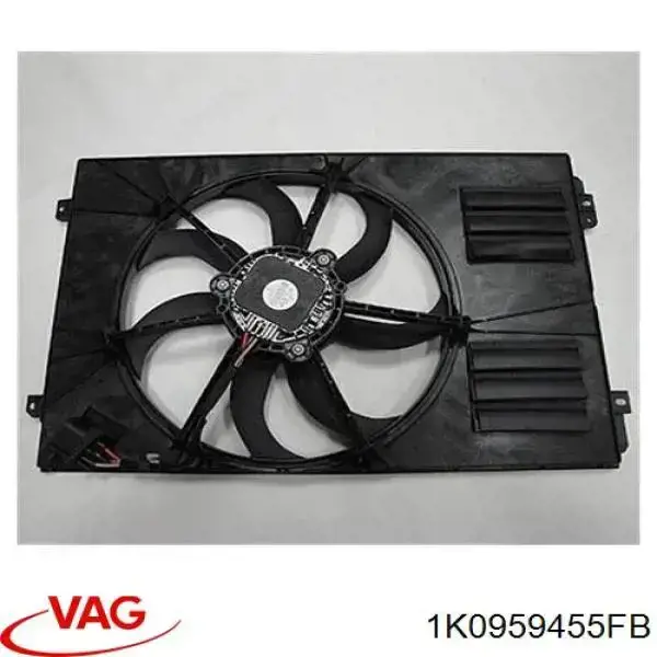 Ventilador elétrico de esfriamento montado (motor + roda de aletas) esquerdo AND 30959043