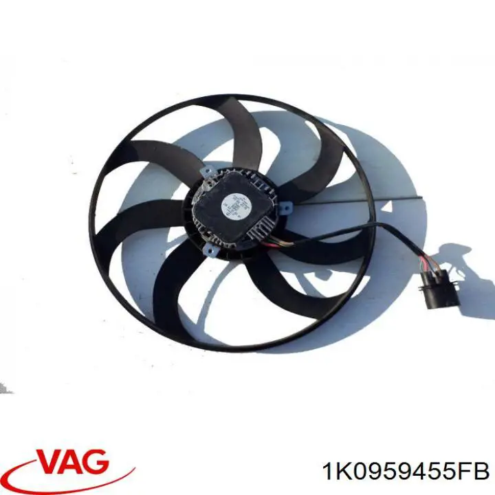 Compre 1K0959455FB VAG Ventilador elétrico de esfriamento montado (motor + roda de aletas) esquerdo