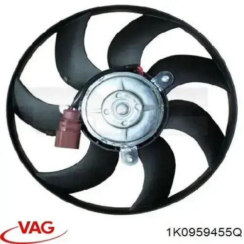 Ventilador elétrico de esfriamento montado (motor + roda de aletas) direito VAG 1K0959455Q preço, a partir de 86,98 USD